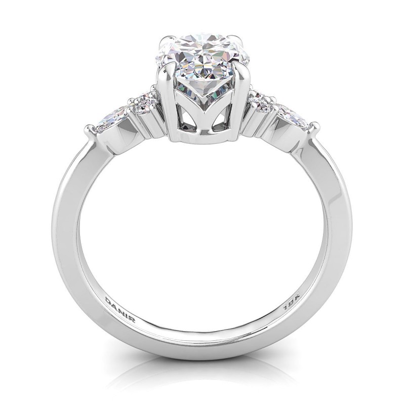 Nadia Diamond Engagement Ring Platinum Oval
