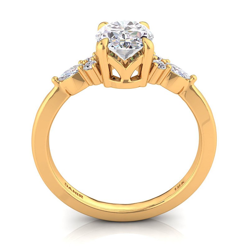 Nadia Diamond Engagement Ring Yellow Oval