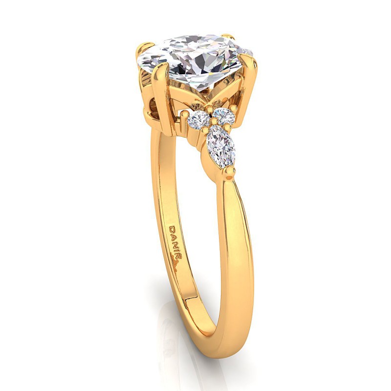 Nadia Diamond Engagement Ring Yellow Oval