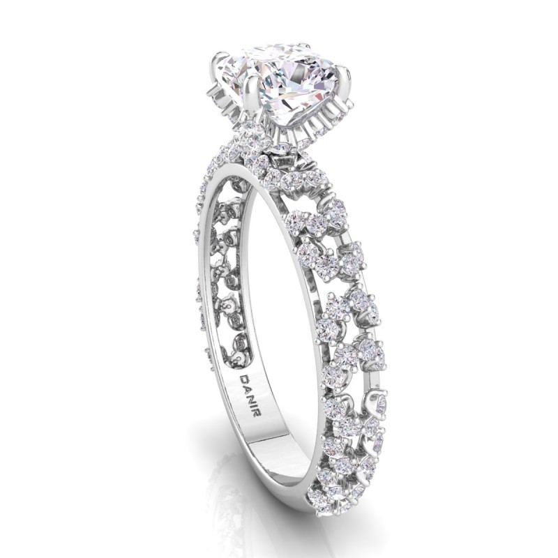 18K White Gold <br> Niva Diamond Engagement Ring White Gold 
