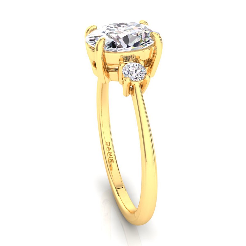 Serena Diamond Engagement Ring Yellow Gold 