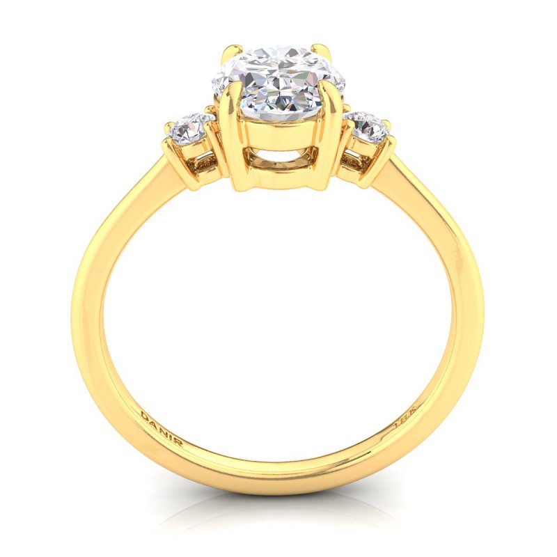 18K Yellow Gold <br> Serena Diamond Engagement Ring Yellow Gold 