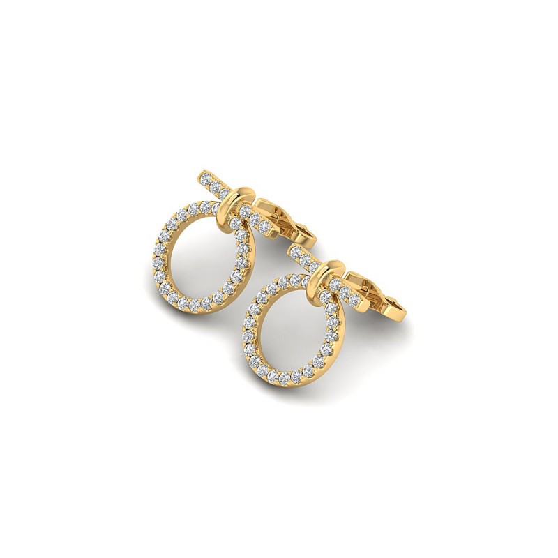 18K Yellow Gold Serendipity Diamond Earrings