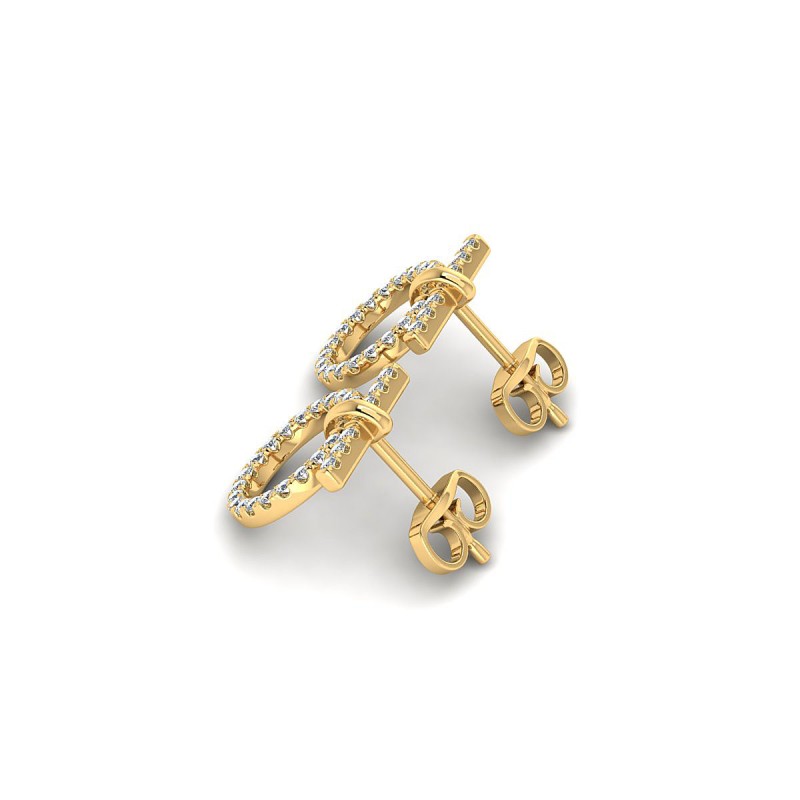 18K Yellow Gold Serendipity Diamond Earrings