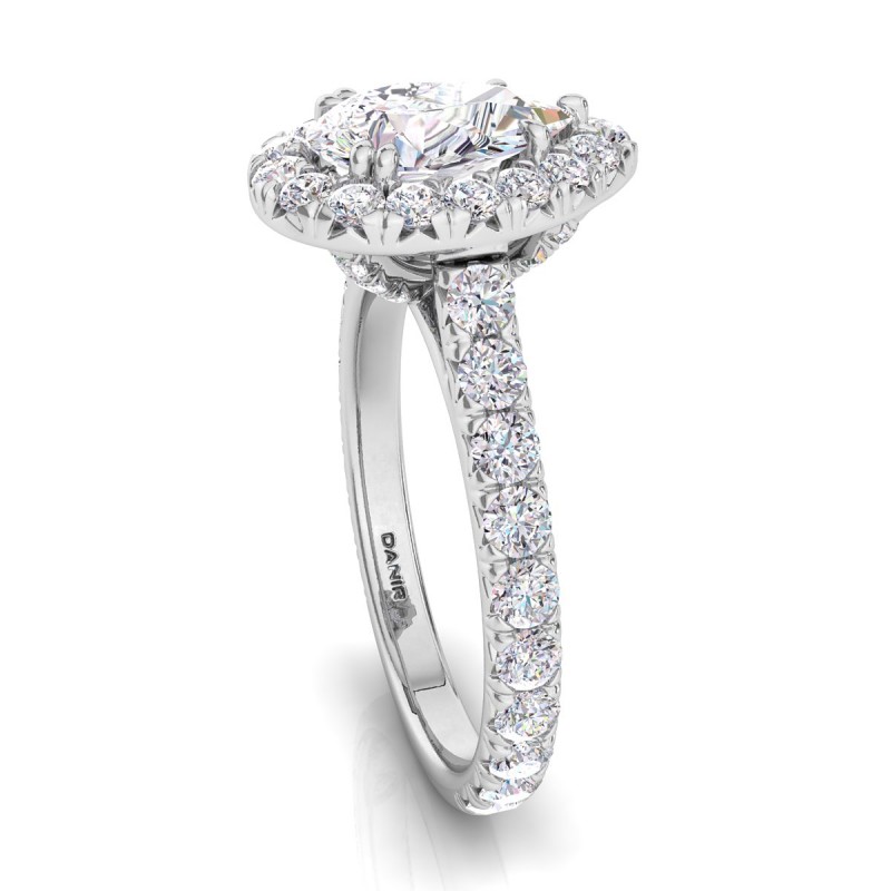 Luxe Sierra Diamond Engagement Ring Pear White Gold