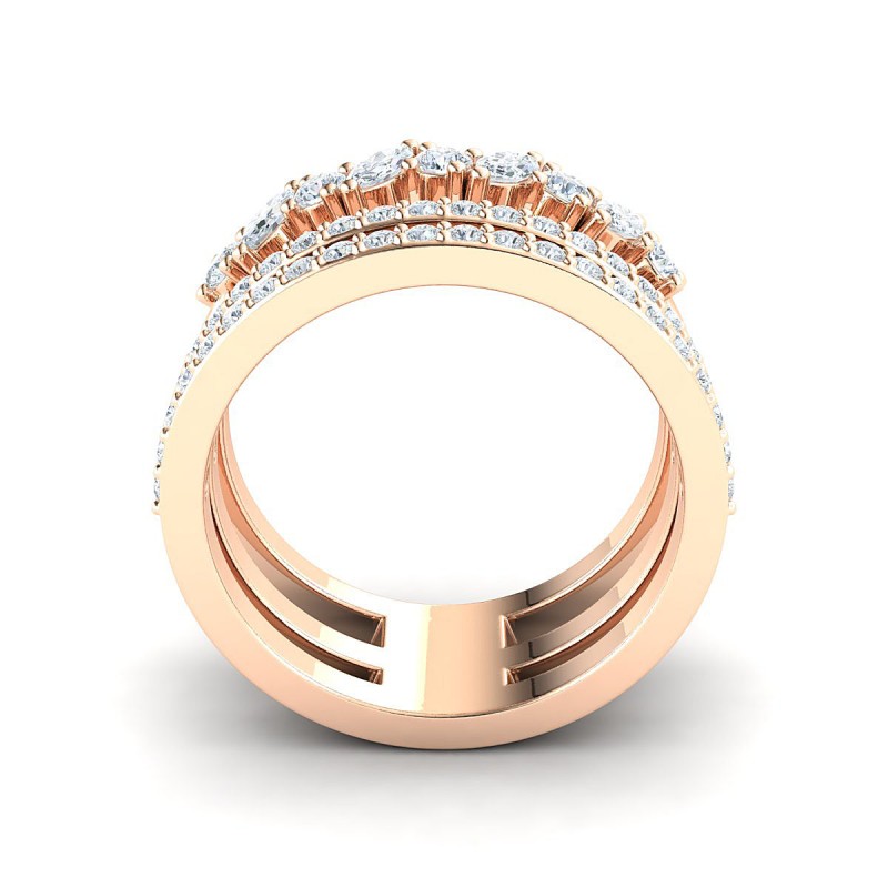 18K Rose Gold Linnea Marquise Diamond Ring