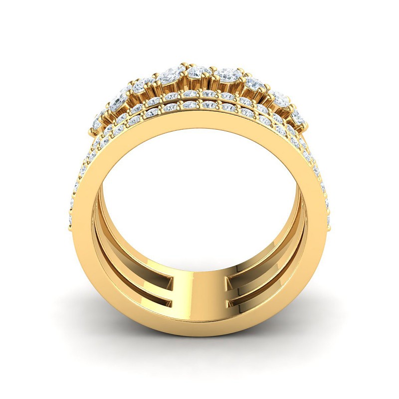 18K Yellow Gold Linnea Marquise Diamond Ring