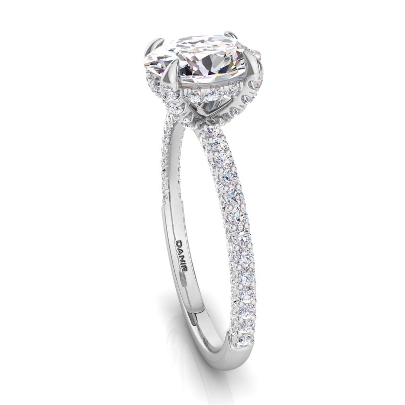 Valentina Diamond Engagement Ring Oval Platinum