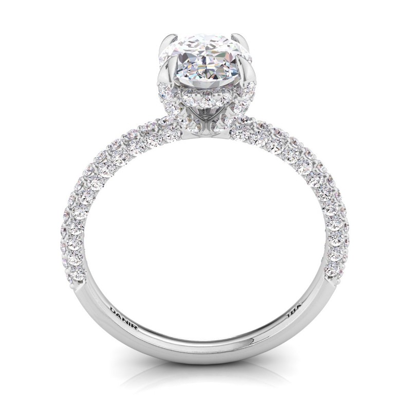 Valentina Diamond Engagement Ring Oval Platinum