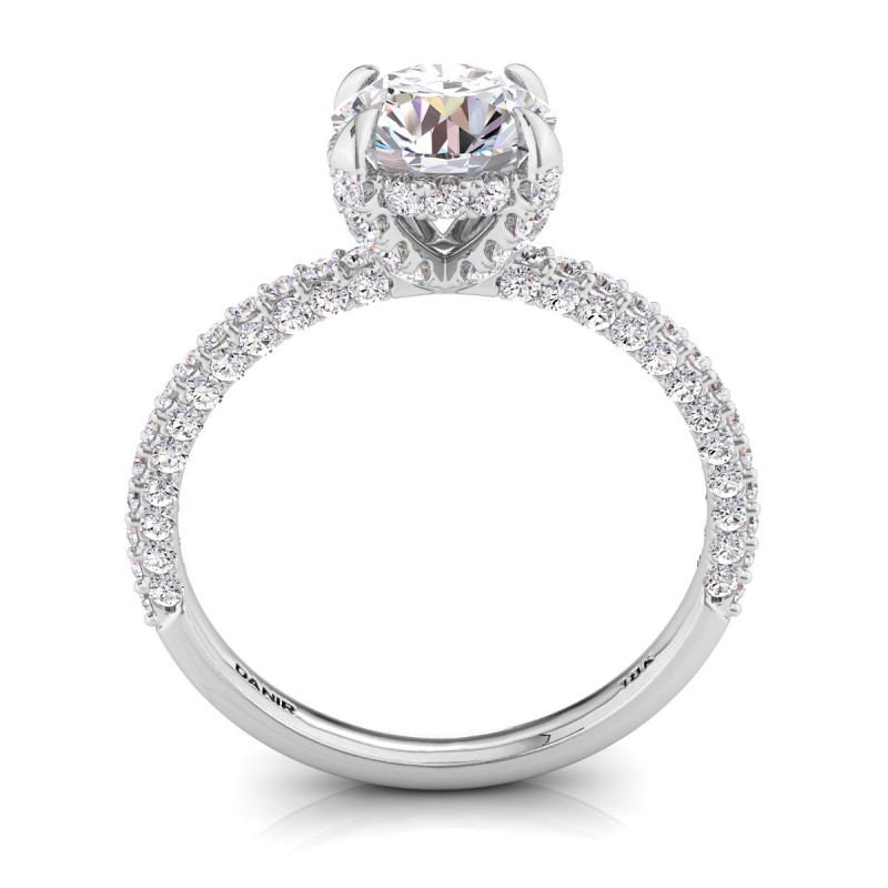 Valentina Diamond Engagement Ring Round White Gold