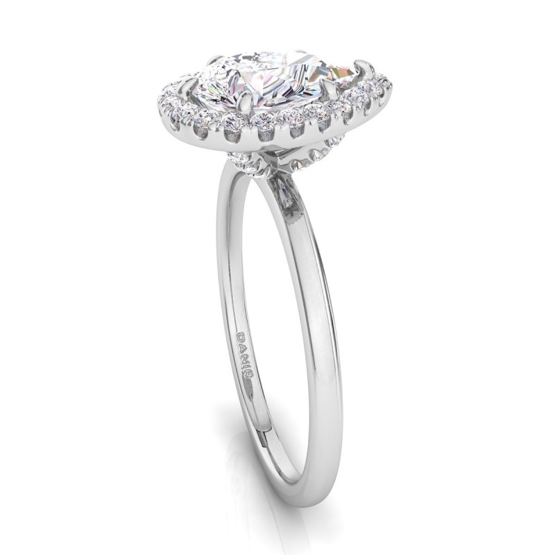 18K White Gold <br> Vivienne Diamond Engagement Ring Pear White Gold