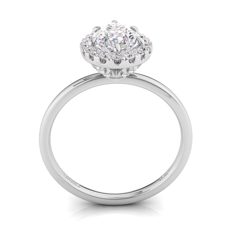 Vivienne Diamond Engagement Ring Pear White Gold