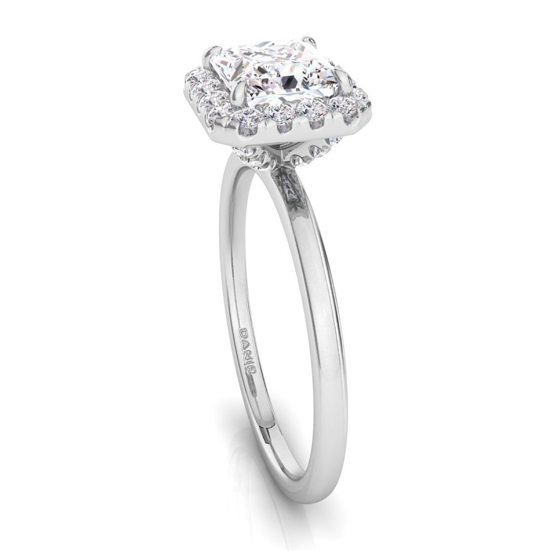 Vivienne Diamond Engagement Ring Princess Platinum