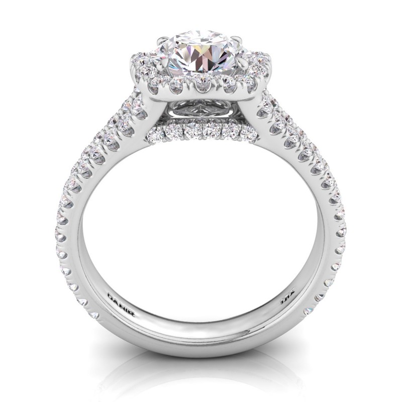 Florentina Diamond Engagement Ring White Gold Round